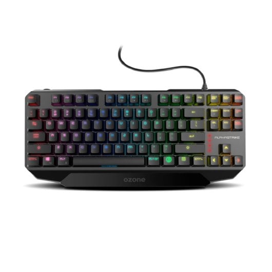 Ozone Alpha Strike Layout PT Interruptores RGB Teclado mecânico anti-ghosting Outemu Red