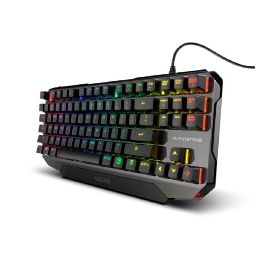 Ozone Alpha Strike Layout PT Interruptores RGB Teclado mecânico anti-ghosting Outemu Red