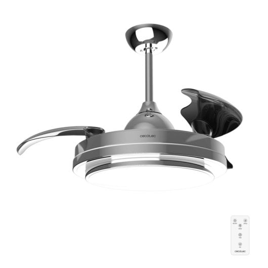 Deckenventilator Cecotec EnergySilence Aero 4300 lnvisible 35W 3 Retraktile Flügel Licht Dimmer Metall Fernbedienung