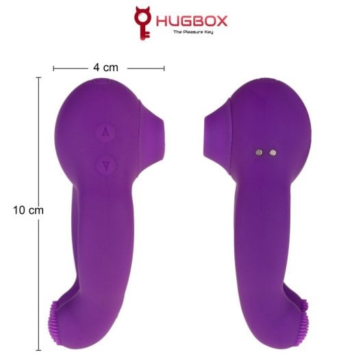 Succionador de clítoris Hugbox 14 programas 3 funciones silicona quirúrgica resistente al agua