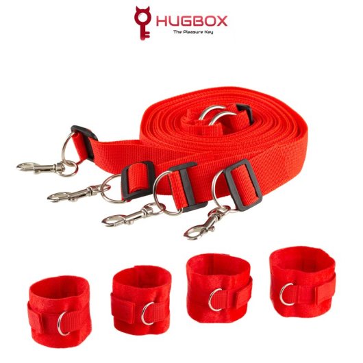 Coffret érotique Hugbox : œuf vibrant, anneau vibrant et kit de contention, 3 heures d'utilisation, garantie 2 ans