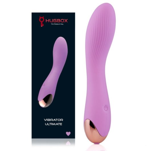 Vibrador Hugbox Neo 20 níveis de vibração à prova de água ultrassilencioso silicone médico rosa roxo