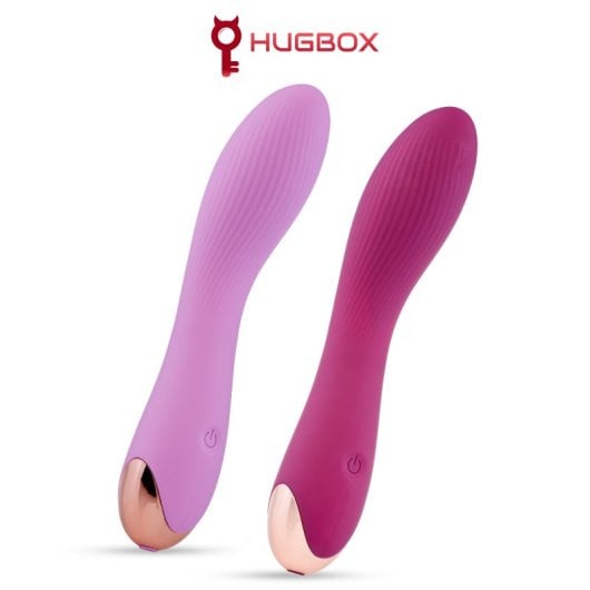 Vibrador Hugbox Neo 20 níveis de vibração à prova de água ultrassilencioso silicone médico rosa roxo