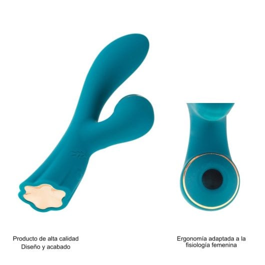 Estimulador 2 en 1 Hugbox Motor ultrasilencioso 15 programas Resistente al agua Silicona quirúrgica