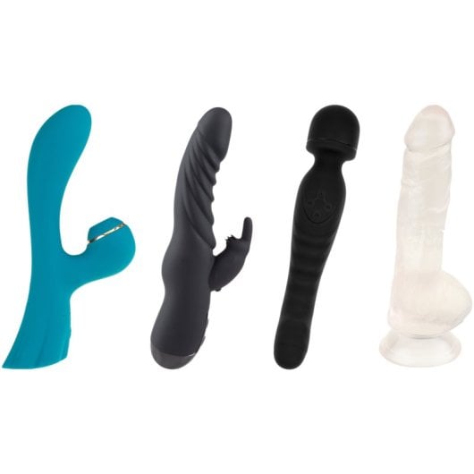 Hugbox Expert Collection 4-teiliges Premium-Silikon-Mehrzweck-Vibrator-Sexspielzeug-Set