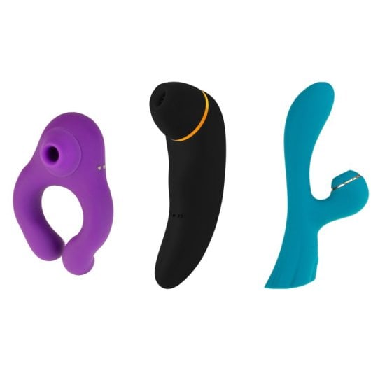 Estimulador de Clítoris Hugbox Set 3 Uds Silicona Médica Vibración Multimodo Garantía 2 años