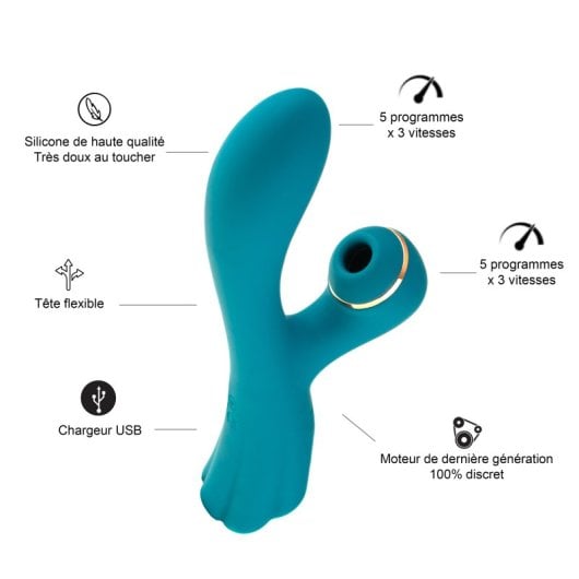 Estimulador de Clítoris Hugbox Set 3 Uds Silicona Médica Vibración Multimodo Garantía 2 años