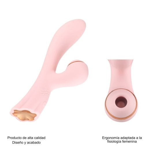 Estimulador 2 en 1 Hugbox 15 programas succión y vibración ultrasilencioso sumergible silicona quirúrgica