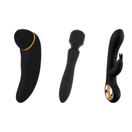 Hugbox Sexspielzeug-Set, nur Packung, Klitorisstimulator, Vibrator, Bunny Wand, Silikon, 2 Jahre Garantie