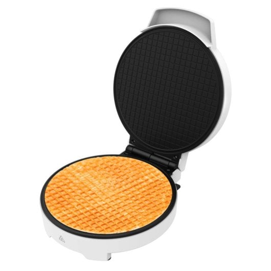 Gofrera Cecotec Eléctrica 1000W Acero Inoxidable Antiadherente Placa 19cm Protección