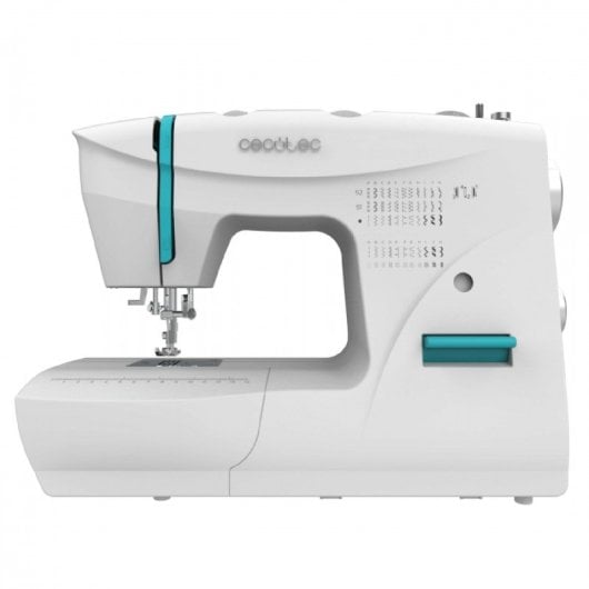 Máquina de coser Cecotec 66 puntadas, ojal 4 pasos, luz LED, brazo libre, accesorios completos