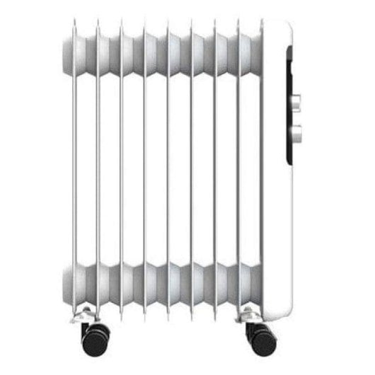 Radiador Elétrico Cecotec ReadyWarm 950 Space White 2000W compacto com controlo manual e rodas