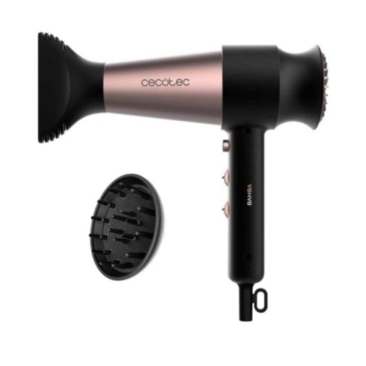 Secador Cecotec Bamba IoniCare RockStar Retro Digital Iónico 2000W Preto Rosa