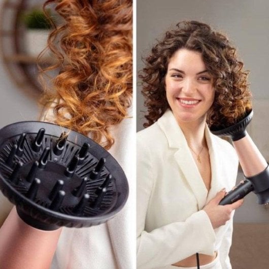 Secador Cecotec Bamba IoniCare RockStar Retro Digital Iónico 2000W Preto Rosa