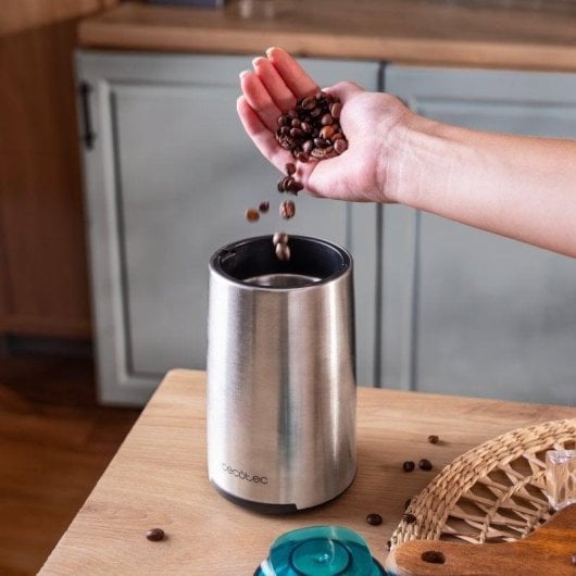Kaffeemühle Cecotec Titanmill 400 Steel 200 W Edelstahl 70 g Leise Sicher