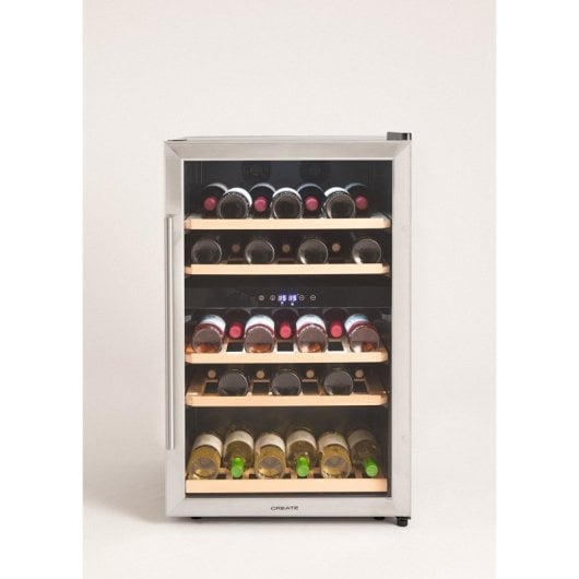 Vinoteca Create Sistema CellerTech Dual 46 botellas Rango 5-22°C Clase A Inoxidable