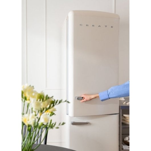 Frigorífico Create Combi No frost 186cm 330L Clase D Pastel No-Frost Luz silencioso