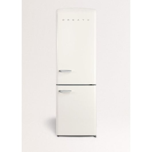Frigorífico Create Combi No frost 186cm 330L Clase D Pastel No-Frost Luz silencioso