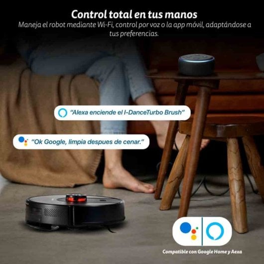 Robot Aspirador Grunkel con navegación láser, 5000Pa succión, autovaciado y control por voz
