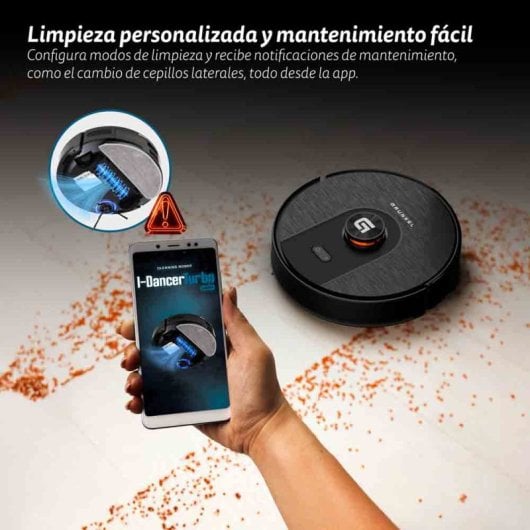 Robot Aspirador Grunkel con navegación láser, 5000Pa succión, autovaciado y control por voz