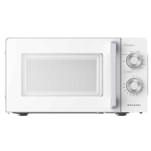 Microondas Grunkel 20L 700W Grill 900W 5 Niveles Función Descongelado