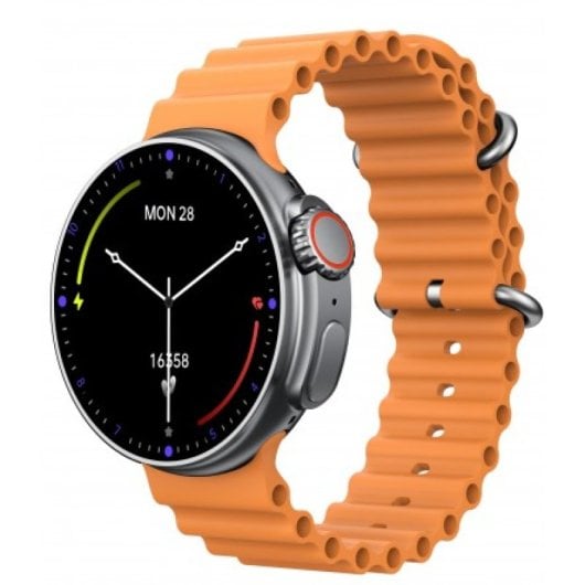 Smartwatch DCU Tecnologic Bluetooth 1.43? AMOLED Always On + 2 correas + Voice Assistant