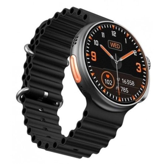 DCU Tecnologic Bluetooth NFC 44mm AMOLED Schwarz Orange Einheitsgröße IP67 SpO2 Schlafmonitor