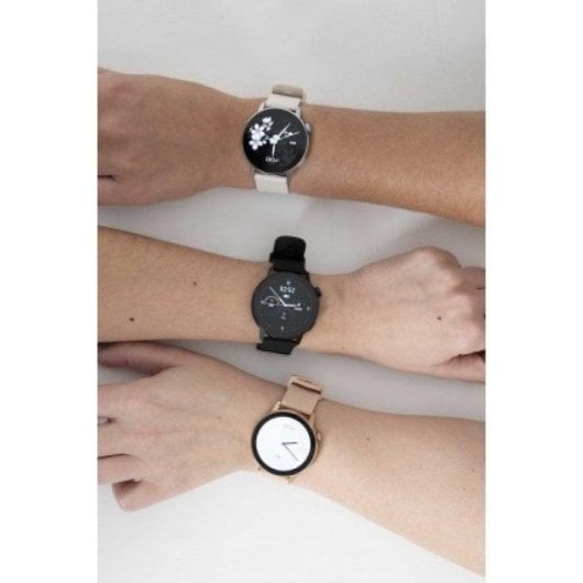 DCU Tecnologic BT5.4 GPS 42mm AMOLED Zinc Noir Bluetooth IP68 Appels SpO2 Pulsomètre Sport