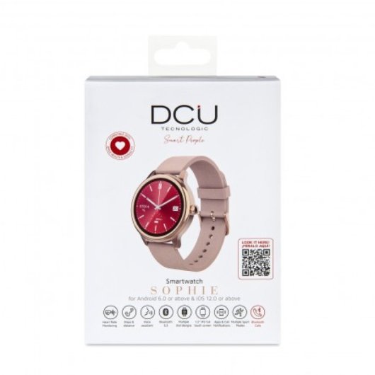 DCU Smartwatch Bluetooth 5.3 Ecrã IPS de 1,2″, Chamadas, Saúde e 22 Desporto