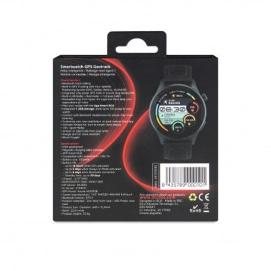 Smartwatch DCU Tecnologic GPS Bluetooth AMOLED 1.32? + Llamadas + 130 deportes