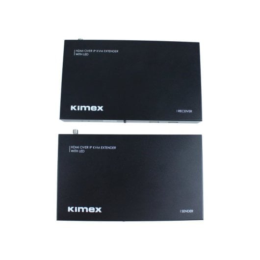 Extensor HDMI Kimex 120m Full HD HDMI 2.0 KVM IP M-JPEG IR RS232 Negro