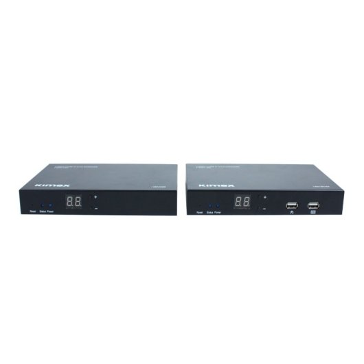 Extensor HDMI Kimex 120m Full HD HDMI 2.0 KVM IP M-JPEG IR RS232 Negro