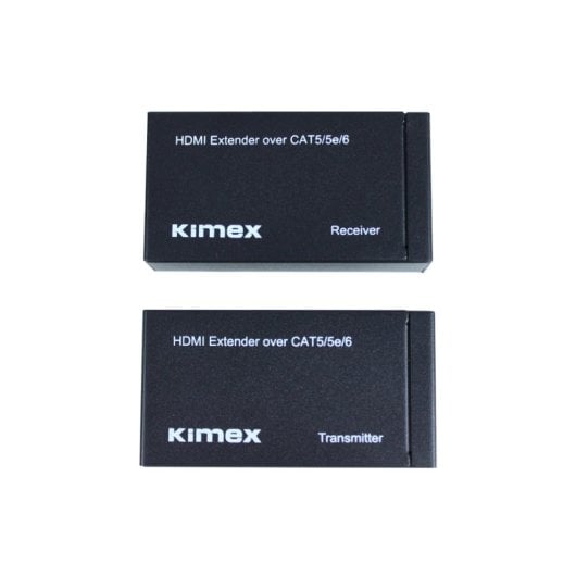 Extensor HDMI Kimex 60m Full HD HDMI 2.0 transmisión por Cat5e/6 IR bidireccional PoE