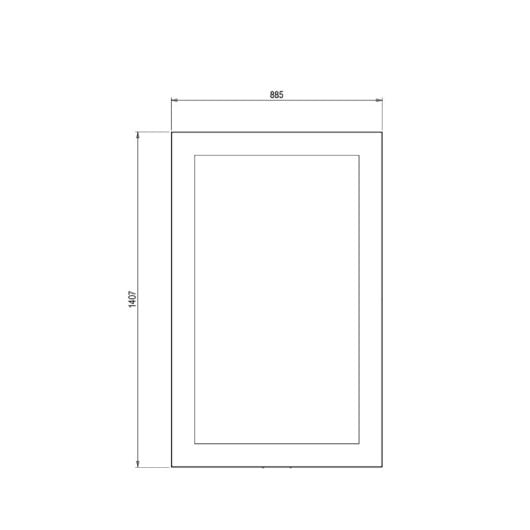Kimex 033-2002K espositore antifurto nero VESA 400x400 50kg 55”
