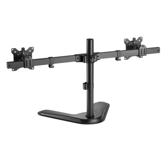 Support d'écran noir Kimex 015-1151 pour 2 écrans 17-32 pouces VESA 75x75/100x100