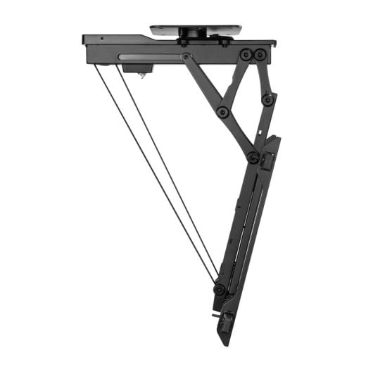 Kimex 018-7065W Supporto da soffitto motorizzato pieghevole 32-75″ RF WiFi 35 kg Nero