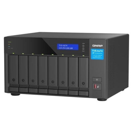 Nas Qnap Tvs-h874-i5-32g Stockage réseau haut de gamme, performances exceptionnelles, 8 baies, Intel Core I5, 32 Go, sauvegarde en temps réel, virtualisation.