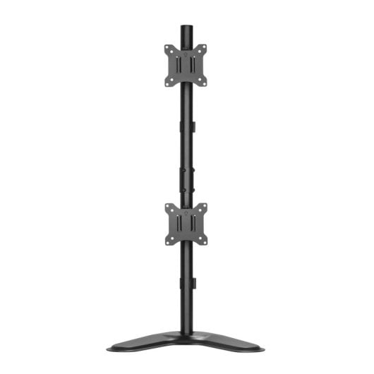 Support de bureau Kimex 015-1152 pour 2 écrans 17-32″ VESA 9 kg pivotant noir