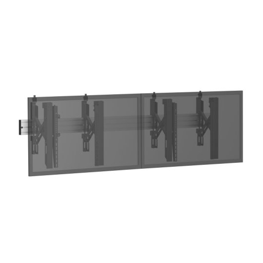 Soporte de pared Kimex 031-3201K1 para 2 pantallas 45-55? VESA 600x400 140Kg gris/negro