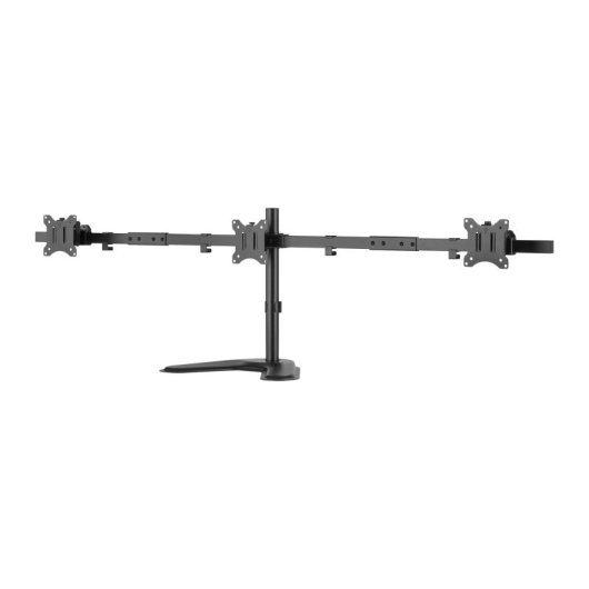 Support d'écran Kimex 015-1153 pour 3 écrans 17-32″ VESA 9 kg Noir, gestion des câbles