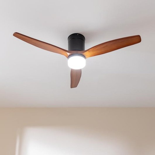 Cecotec  Energysilence Aero 5600 Classic  Ventilador De Techo Con Luz Y Mando 40W Madera/Negro