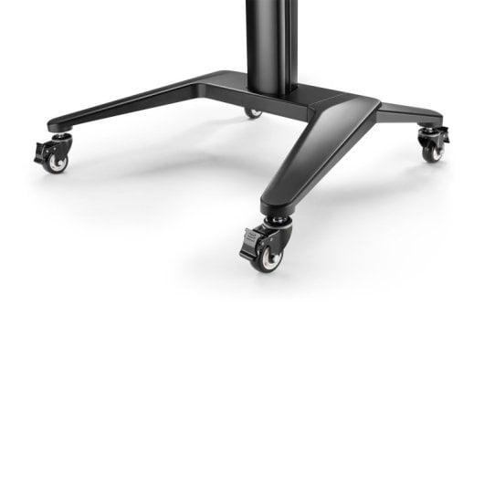 Kimex 030-1202 Supporto mobile per schermi da 37-70", altezza regolabile, 70 kg, ruote, nero
