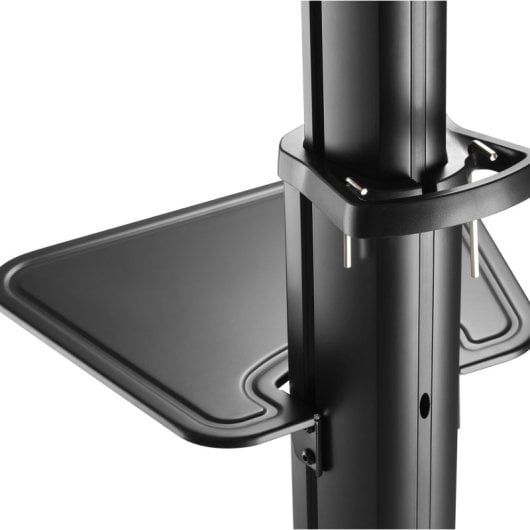 Kimex 030-1202 Supporto mobile per schermi da 37-70", altezza regolabile, 70 kg, ruote, nero