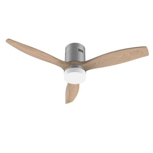 Cecotec Energysilence Aero 5600 Classic Steel Ventilador De Techo Con Luz Y Mando 40w Madera