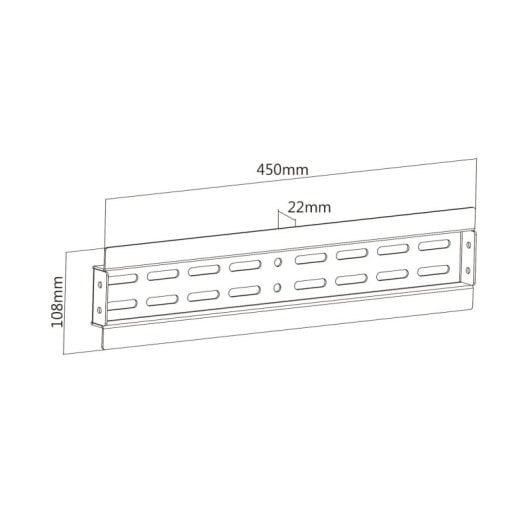 Soporte videowall Kimex 017-2122K Push Pull para 4 pantallas VESA 49?-65? 280kg Negro