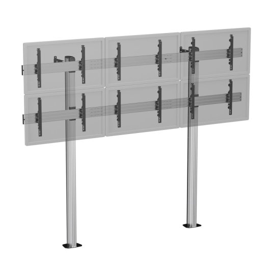 Soporte videowall Kimex 031-2602K3 para 6 pantallas 50-55? VESA 200x200-600x400 hasta 300kg