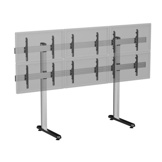 Soporte Videowall Kimex 031-2601K1 para 6 Pantallas 45-50? Ajustable VESA 600x400 300kg