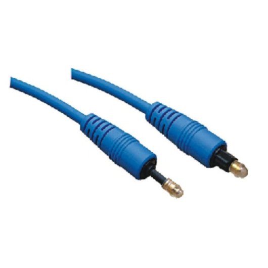 Cable de fibra óptica Kimex 063-1008 Toslink Azul 80cm transmisión digital sin interferencias
