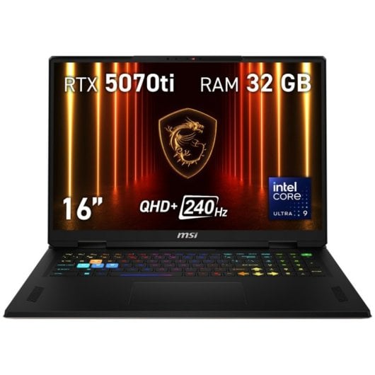 MSI Vector 16 HX AI A2XWHG-241ES Intel Core Ultra 9 275HX/32GB/1TB SSD/RTX 5070 Ti/16" Windows 11
