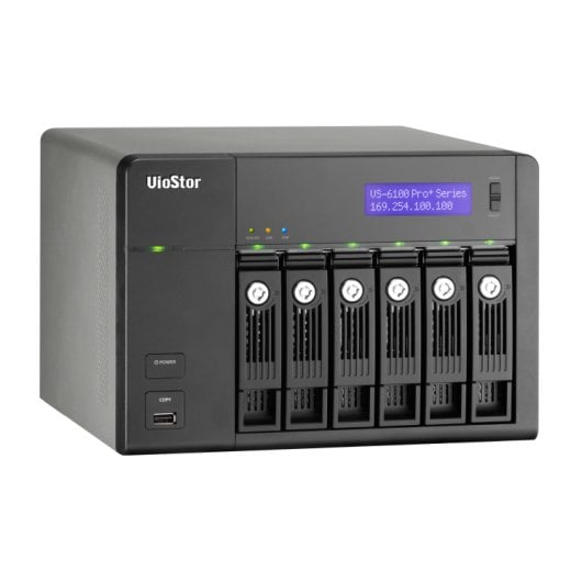 Server QNAP VS-6112 Pro+ Intel Dual-Core 4GB 0TB HDMI NVR 6 baie 12 canali
